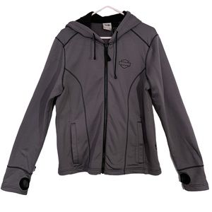 Harley-Davidson gray full zip hoodie